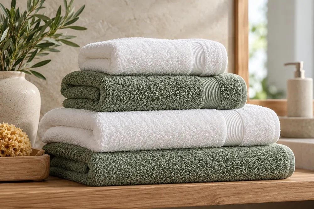 Plush Turkish terry cotton towels for hotel, spa and wholesale bath collections